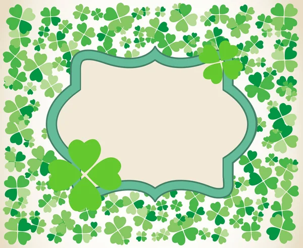 Saint Patrick's Day frame achtergrond — Stockvector