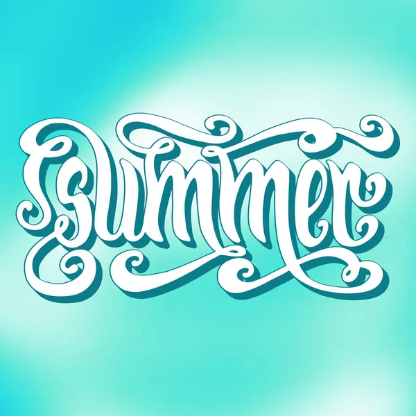 Letras de verano — Vector de stock