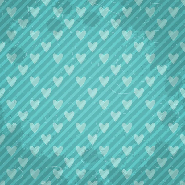 Vintage corazón texturizado fondo — Vector de stock