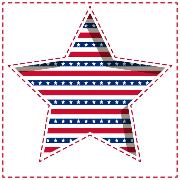 Американська зірка фону . — стоковий вектор