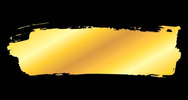 Altın sanatsal boya vuruşu