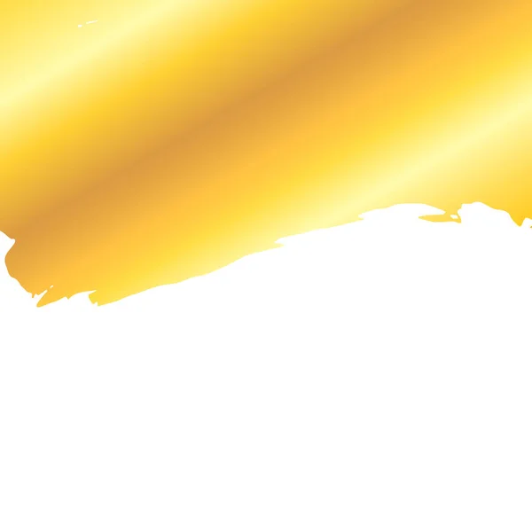 芸術的な金色のペイントストロークの背景 — ストックベクタ