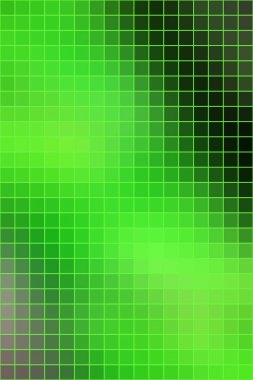 Düz kare Mozaik çini yeşil arka plan, dikey biçimi.