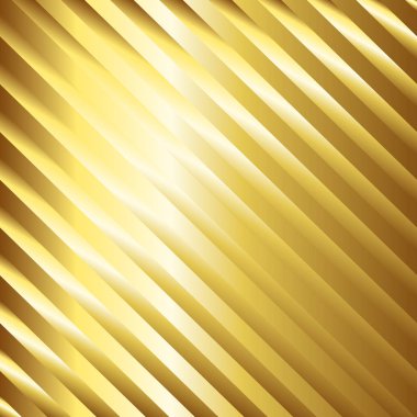 Altın gradyan köşegen çizgili desen. Soyut modern vektör arkaplanı. Parlak metal duvar kağıdı.