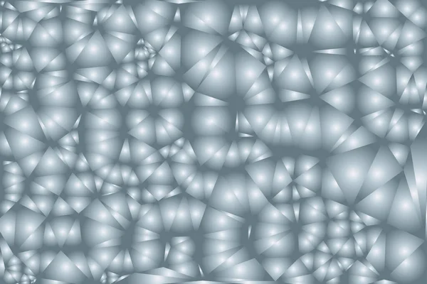 シルバーメタルグラデーション泡パターン 近代的なベクトル背景 光沢のある金属水平壁紙 — ストックベクタ