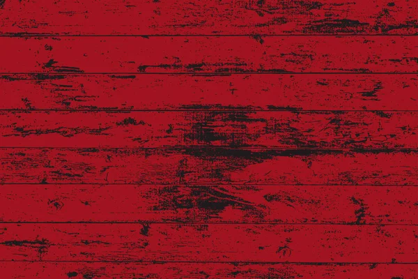 ダークグランジウッドのオーバーレイ水平テクスチャ 深い赤と黒 水平形式でベクトルイラストの背景 自然の素朴な悩みの背景 — ストックベクタ