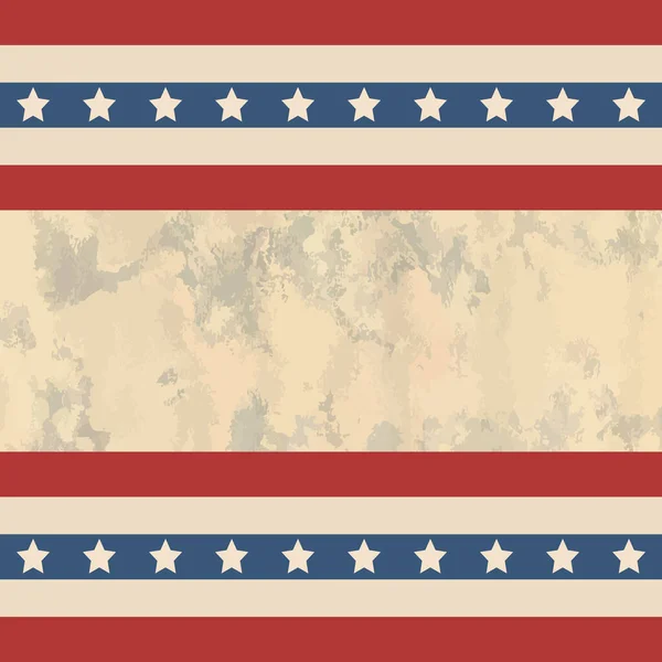 Amerikanische Flagge Patriotischen Vintage Hintergrund Leerrahmen Den Usa Mit Platz — Stockvektor