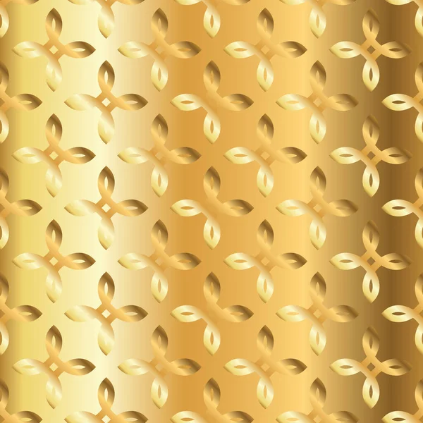 Padrão Flor Gradiente Dourado Abstrato Moderno Vetor Metal Fundo Papel — Vetor de Stock