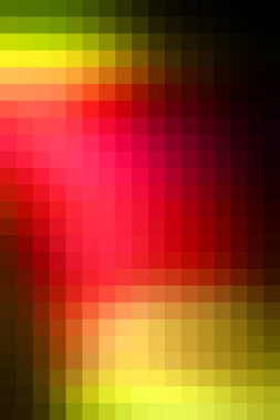 Vektör kare soyut mozaik fayans kırmızı ve sarı arkaplan, dikey biçim.