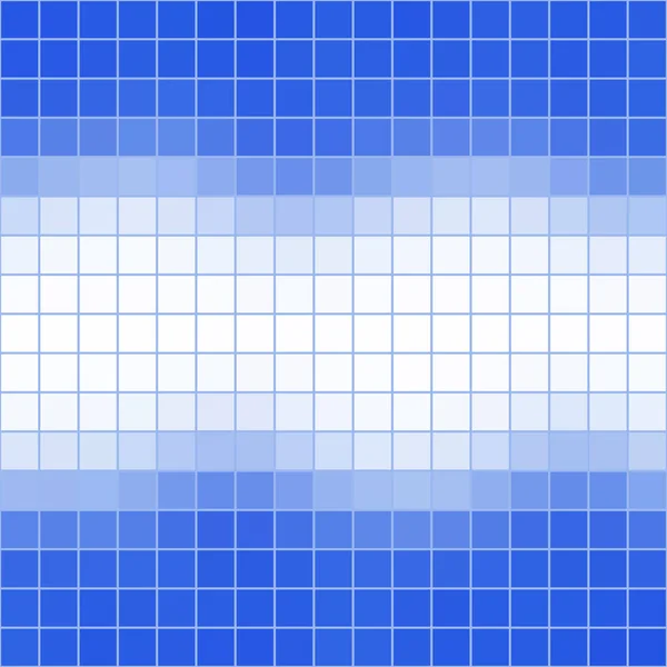 Vettoriale Astratto Mosaico Blu Bianco Piastrelle Sfondo Formato Quadrato — Vettoriale Stock