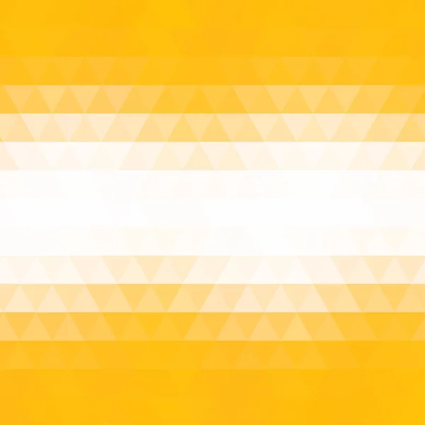 Abstraktní Žluté Geometrické Pozadí Tvořené Trojúhelníky Řádcích Čtvercový Formát — Stockový vektor