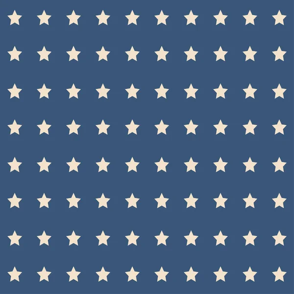 American Patriotic Stars Pattern Vintage Colors Independence Day Vector Background — Stock Vector