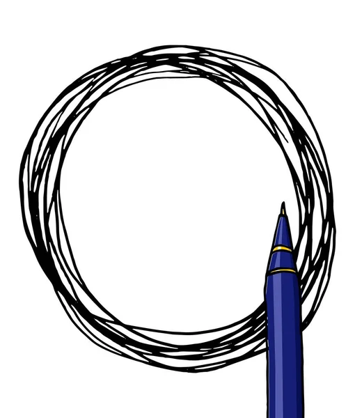 Papier Ręcznie Rysowane Wektor Doodle Ilustracji Puste Ramki Długopis Pociągnięcia — Wektor stockowy