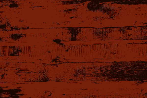 Grunge Hout Overlay Horizontale Textuur Vector Illustratie Achtergrond Donkerrood Zwart — Stockvector