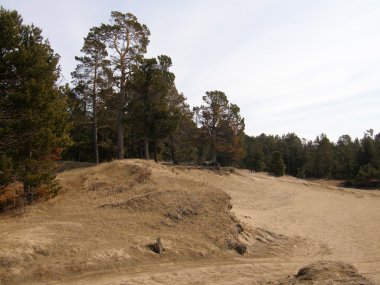 Deniz Baykal buz kaplı. Bahar.