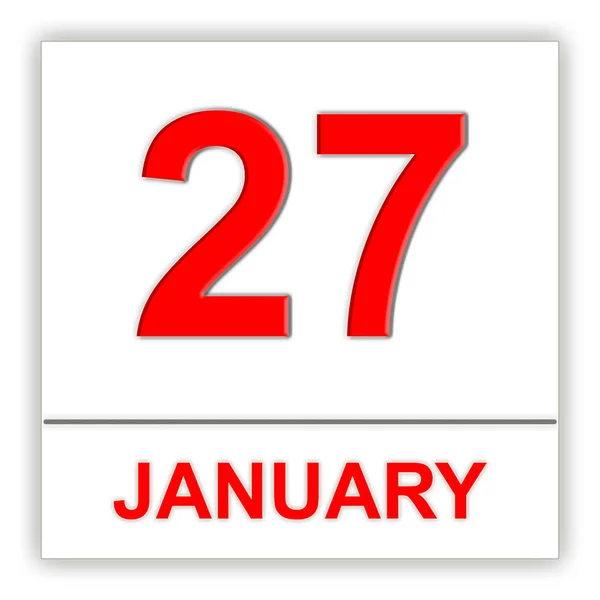 January 27. Day on the calendar. — Stock Photo, Image