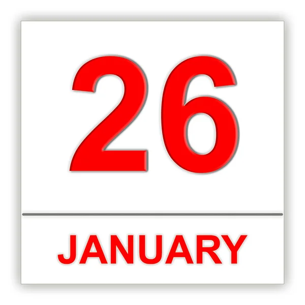 January 26. Day on the calendar. — Stock Photo, Image