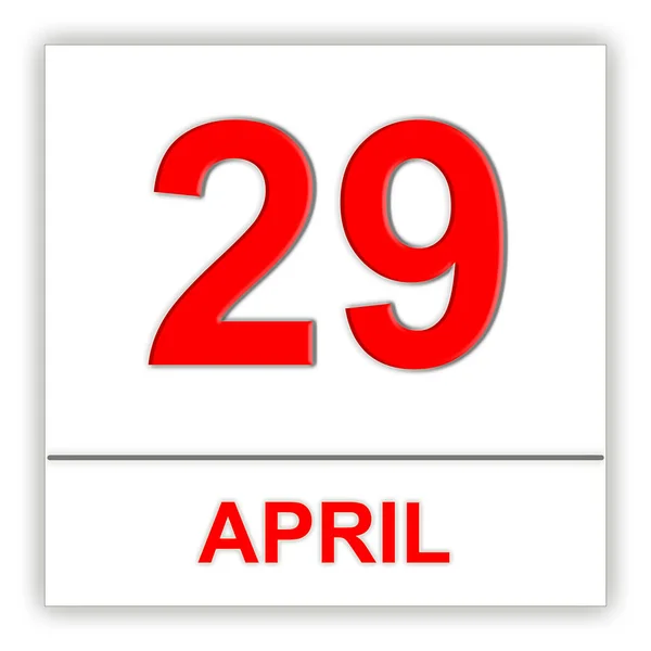 29 de abril. Día en el calendario . — Foto de Stock