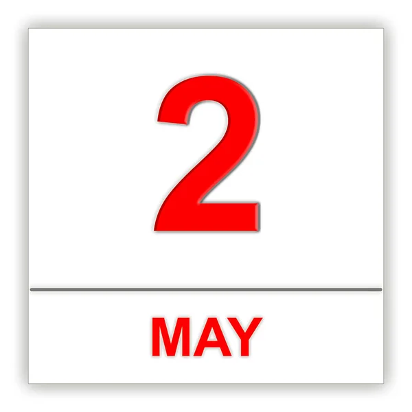 2 de mayo. Día en el calendario . —  Fotos de Stock