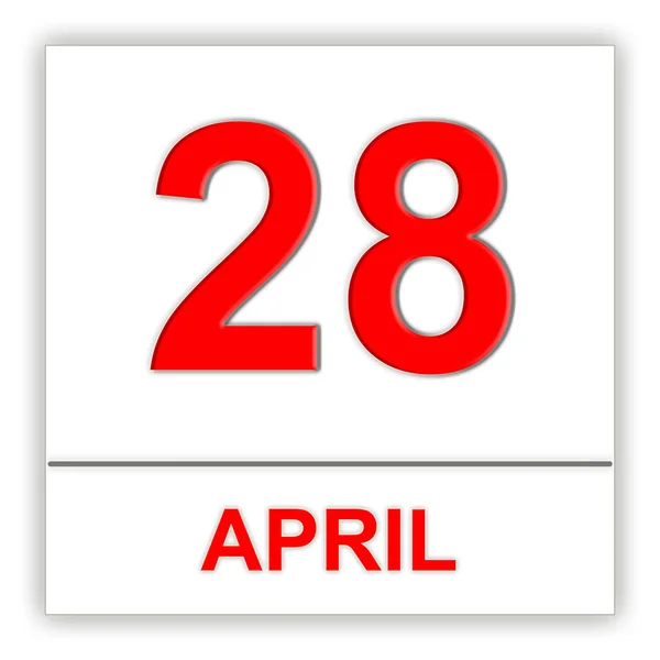 28 апреля. День в календаре . — стоковое фото