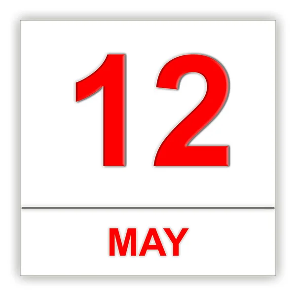 12 Μαΐου. ημέρα στο ημερολόγιο. — Φωτογραφία Αρχείου