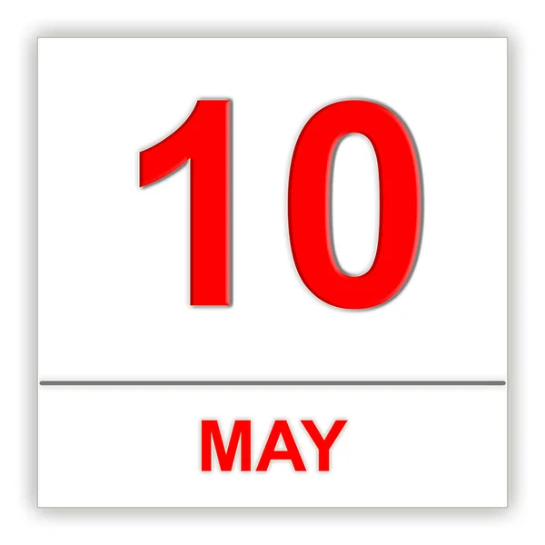 10 de mayo. Día en el calendario . — Foto de Stock