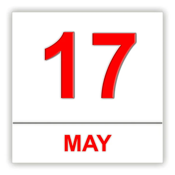 17. Mai im Kalender. — Stockfoto