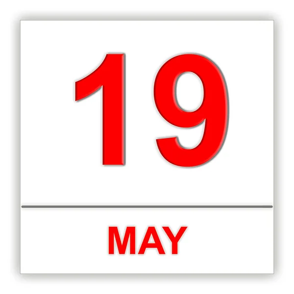 19 мая. День в календаре . — стоковое фото