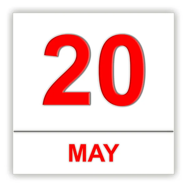 20 de mayo. Día en el calendario . — Foto de Stock