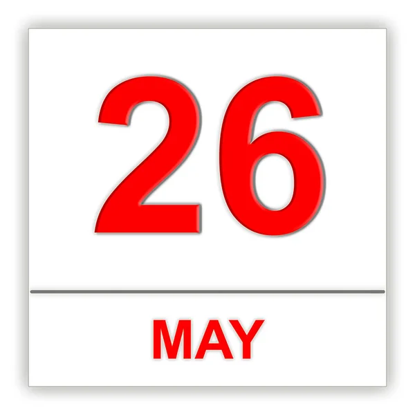 26 Μαΐου. ημέρα στο ημερολόγιο. — Φωτογραφία Αρχείου
