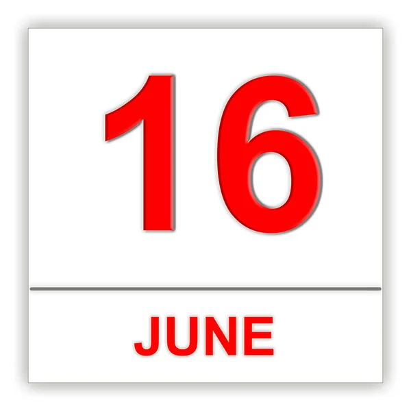 16 июня. День в календаре . — стоковое фото