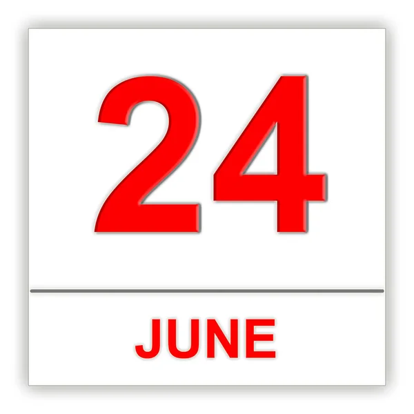 24 июня. День в календаре . — стоковое фото