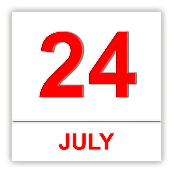 24 Ιουλίου. ημέρα στο ημερολόγιο. — Φωτογραφία Αρχείου