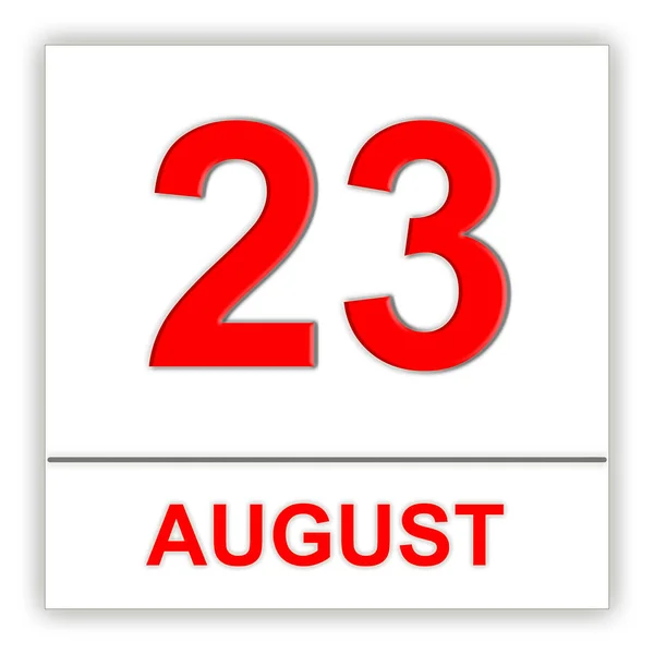 August 23. Day on the calendar. — Stock Photo, Image