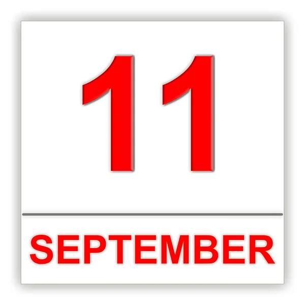 11 de septiembre. Día en el calendario . — Foto de Stock