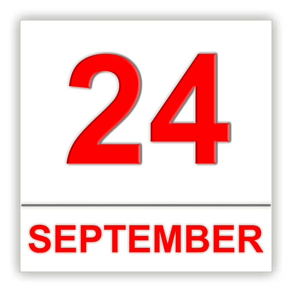 24 de septiembre. Día en el calendario . — Foto de Stock