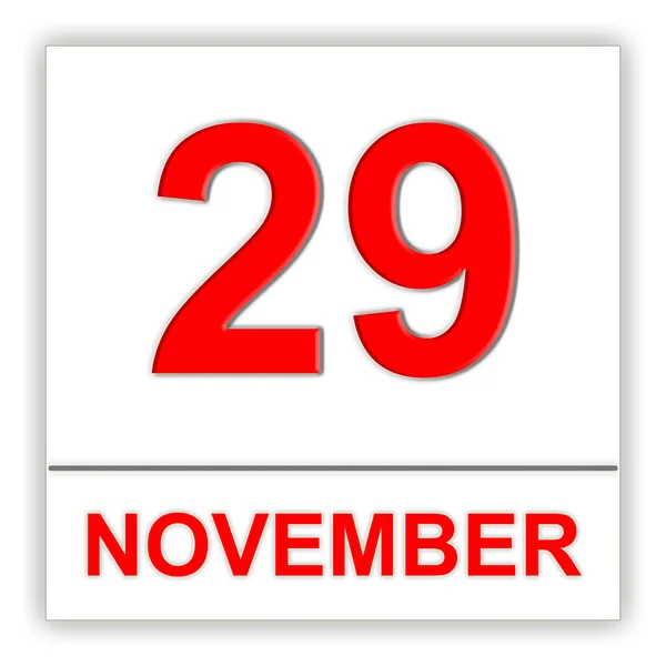 November 29-én. a naptár nap. — Stock Fotó