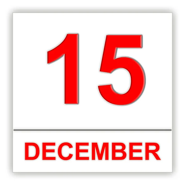 15 de Dezembro. Dia no calendário . — Fotografia de Stock