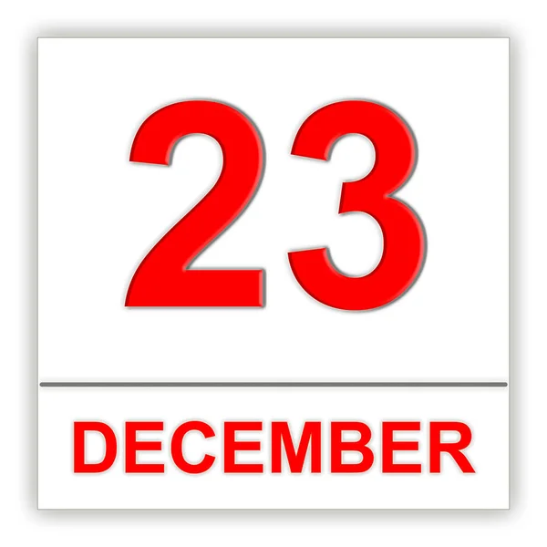 23 dicembre. Giorno sul calendario . — Foto Stock