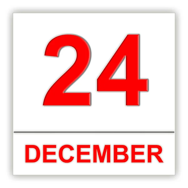 24 Δεκεμβρίου. ημέρα στο ημερολόγιο. — Φωτογραφία Αρχείου
