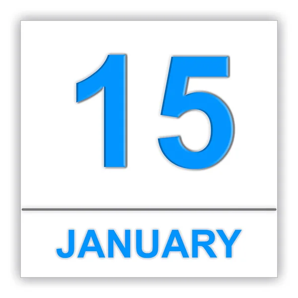 January 15. Day on the calendar. — Stock Photo, Image