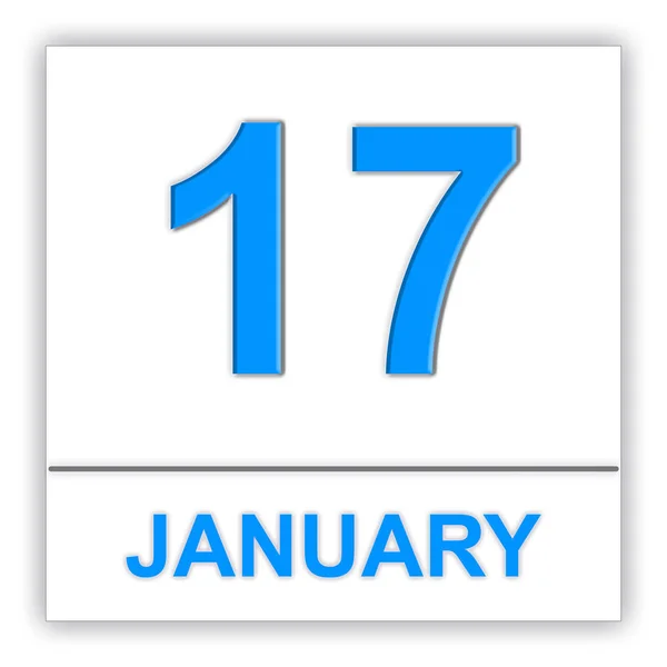 17 de enero. Día en el calendario . —  Fotos de Stock