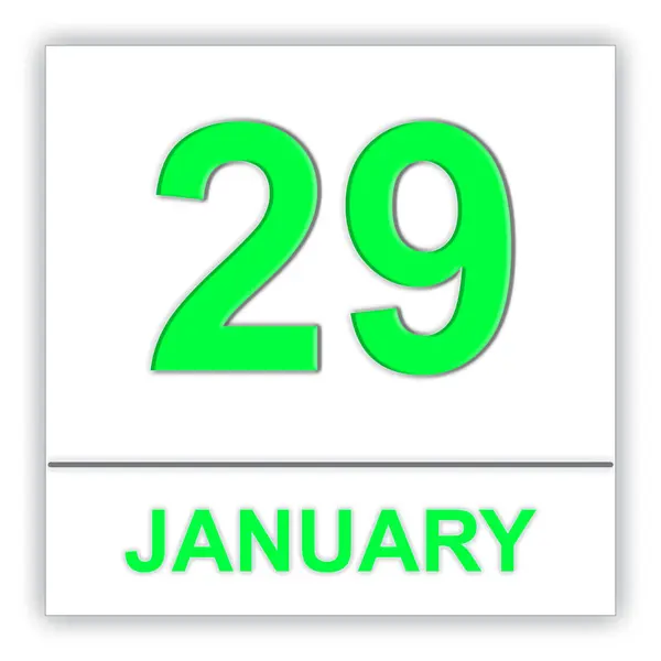 29. Januar Tag im Kalender. — Stockfoto