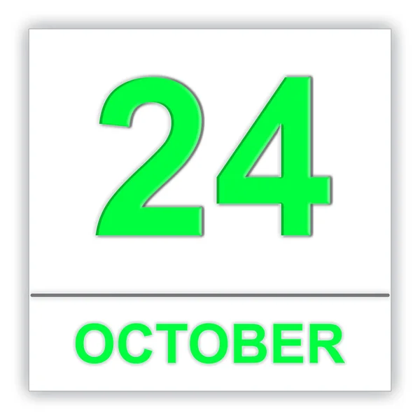 24 de octubre. Día en el calendario . — Foto de Stock