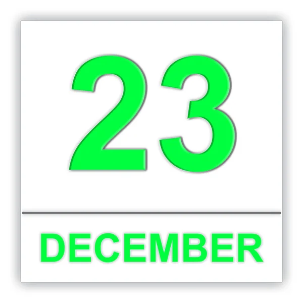 23 dicembre. Giorno sul calendario . — Foto Stock