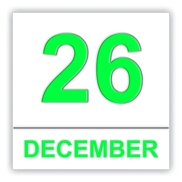 26 de diciembre. Día en el calendario . — Foto de Stock