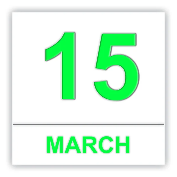 15 de marzo. Día en el calendario . —  Fotos de Stock