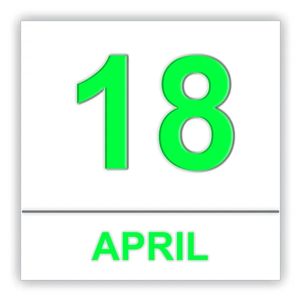 18 апреля. День в календаре . — стоковое фото