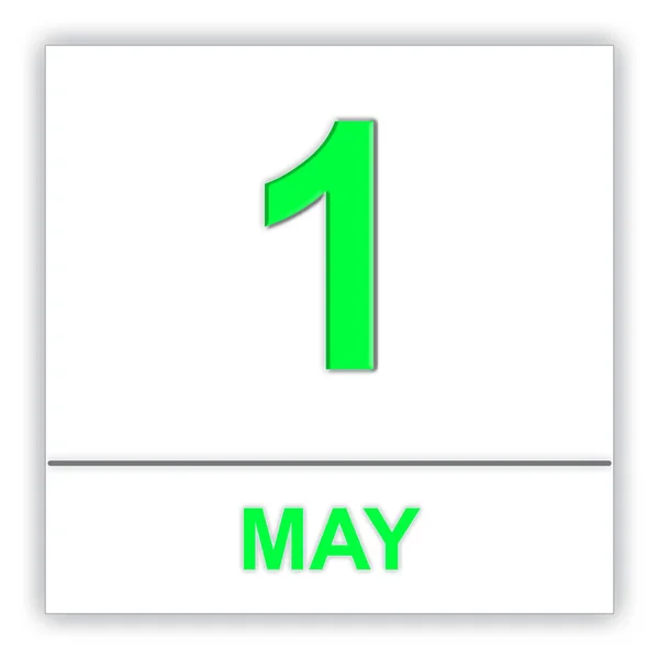 1 мая. День в календаре . — стоковое фото