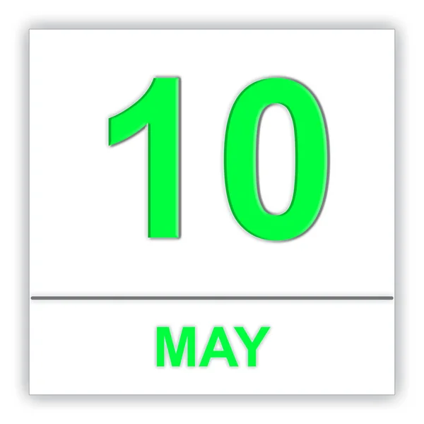 10. Mai im Kalender. — Stockfoto